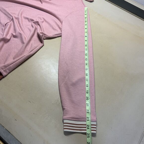 LOGO by LORI GOLDSTEIN French Terry Hoodie With Chiffon Trim Size 1X Pullover - Picture 13 of 13